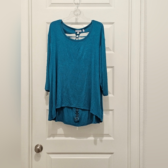 Harper & Liv LS Crew Neck Top, EUC, Size 2x - Picture 2 of 6